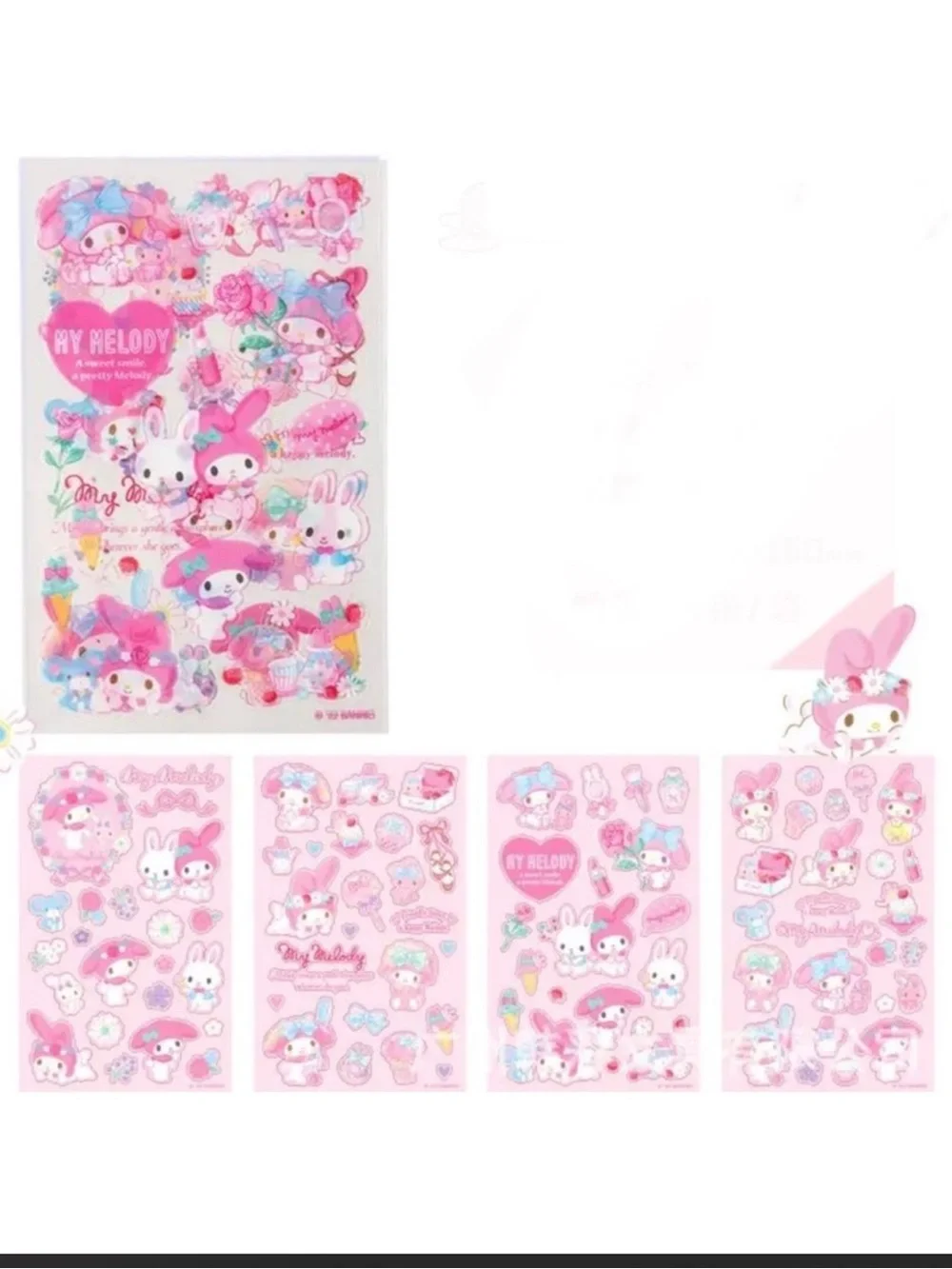 $2  My Melody Pink Sticker Sheet Set $2